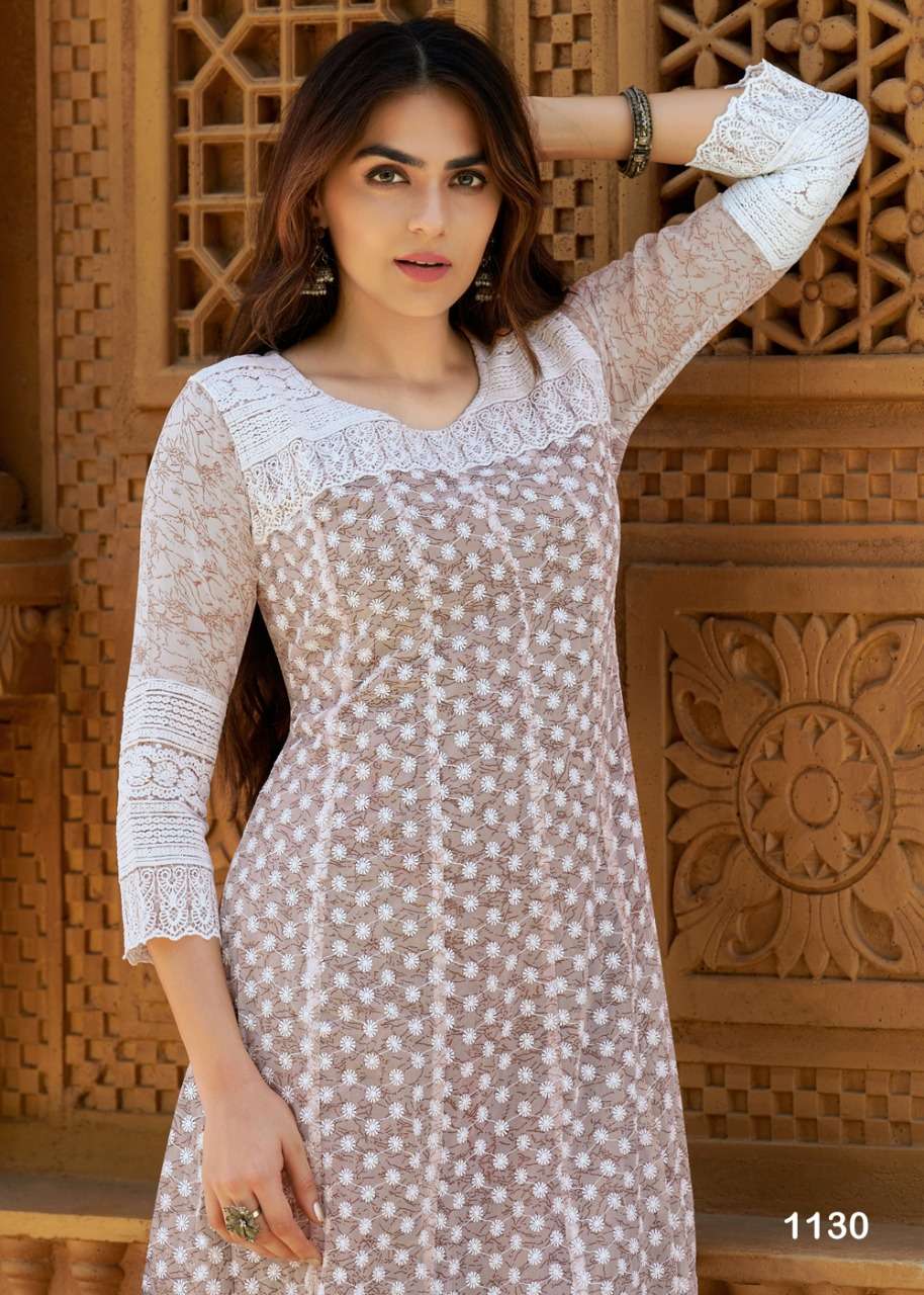 S3forever-eliza-fabric-georgette- Heay -Carzy Print-front Work Anarkali-long-gown-kurti-1130-C